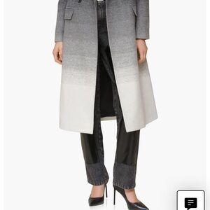 Avec Les Filles Charcoal Ombré Coat